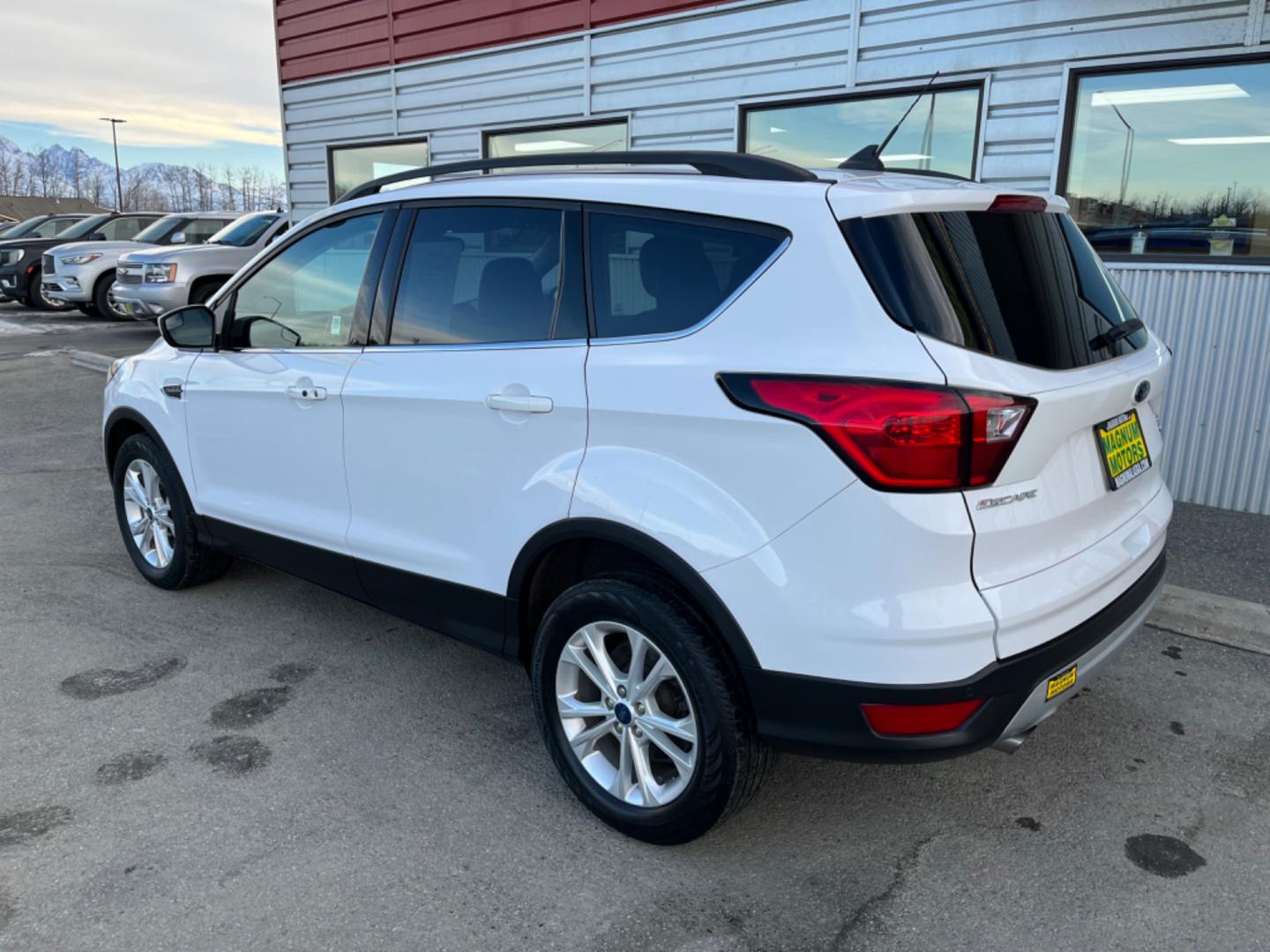 2019 White Ford Escape SEL 4WD (1FMCU9HD0KU) with an 1.5L L4 DOHC 16V engine, 6A transmission, located at 1960 Industrial Drive, Wasilla, 99654, (907) 274-2277, 61.573475, -149.400146 - Photo#3